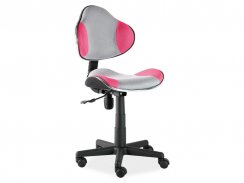 Dětská židle Q-G2 růžová/šedá