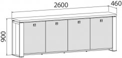 Kancelářská skříň EXPO+ E 2 4 01 S (sklo)