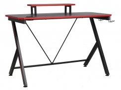 Herní stůl B-202 (černý/červený)