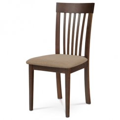 Jídelní židle BC-3950 WAL (ořech/béžová)