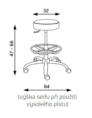 Lékařská stolička NORA (dřevěná)