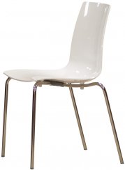 Židle Lollipop (bílá, polypropylen lesk)