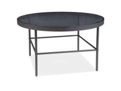 Konferenční stolek VANESSA (kouřové sklo/černá)