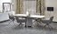Jídelní rozkládací stůl DANCAN (bílý mramor/šedý)