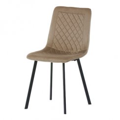 Jídelní židle DCL-973 CAP4 (černá/cappuccino samet)