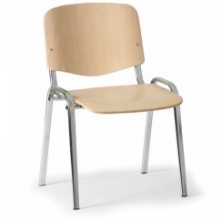 Židle 1120 L (překližka buk, kostra chrom)