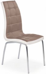 Jídelní židle K-186 (cappuccino-bílá)