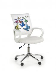 Dětská židle IBIS BUTTERFLY (bílá+obrázek)