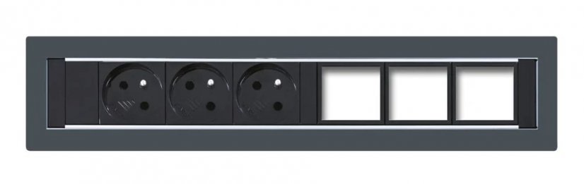 Konfigurovatelný pevný panel KPP 6 BLACK