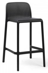 Barová židle Bora-MINI (antracit), polypropylen