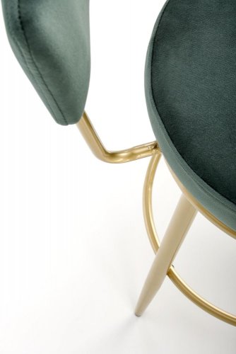 Barová židle H-115 (zelená/zlatá)