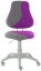 Rostoucí židle FUXO S-LINE SU22/SU24 (fialová/šedá)