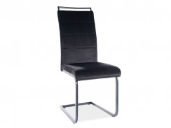 Jídelní židle H-441 VELVET černý rám / černá 117