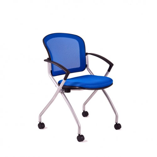 Konferenční židle Metis DK90 (modrá)