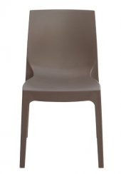 Židle Rome, polypropylen (hnědá)