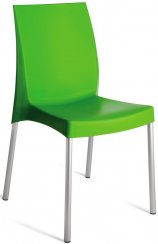 Židle Boulevard (zelená), allu+polypropylen