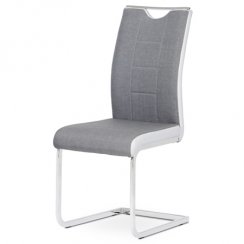 Jídelní židle DCL-410 GREY2 (chrom/šedá)