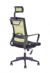 Kancelářská židle DENY (zelený opěrák) - DOPRODEJ