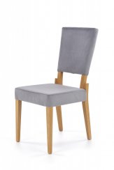 Jídelní židle SORBUS (dub medový/šedá) - VÝPRODEJ SKLADU