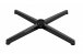 0125-KOV-4R-CER: černý kovový kříž, čtyřramenný