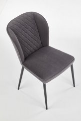 Jídelní židle K399,  čalouněná (šedá)