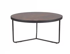 Konferenční stolek ANTILA (hnědá efekt kamene/černá)