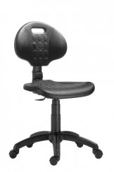 Laboratorní židle 1290 PU MEK (40-00/09), nylonový kříž
