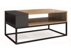 Konferenční stolek AFRA (dub artisan, antracit/černá)