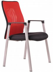 Konferenční židle Calypso Meeting 13A11/1111 (červená/černá)