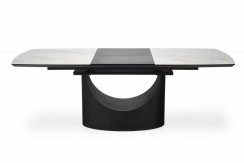 Jídelní rozkládací stůl OSMAN (bílý/černý)