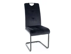 Jídelní židle AXO VELVET černý rám / černý samet 19
