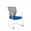 Židle Merens White Meeting BI 204 (modrý sedák)