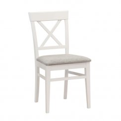 Židle Grande, bílá (čalouněný sedák)