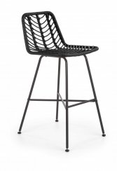 Barová ratanová židle H-97 (černá)