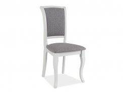 Jídelní židle MN-SC bílá / šedá 46