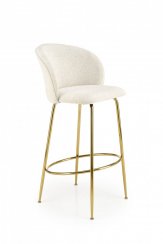 Barová židle H-116 (krémová/zlatá)