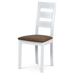 Jídelní židle BC-2603 WT (bílá/hnědá)