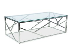 Konferenční stolek ESCADA A (sklo/stříbrná)
