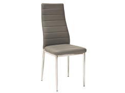 Jídelní židle H-261 chrom / šedá ekokůže