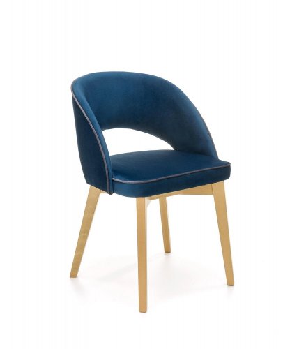 Jídelní židle MARINO (tmavě modrá/medový dub)
